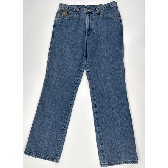 Cinch Jeans Mens 35x32 Blue Relaxed Fit Bronze Label Medium Western Cowboy Ranch - Picture 1 of 16